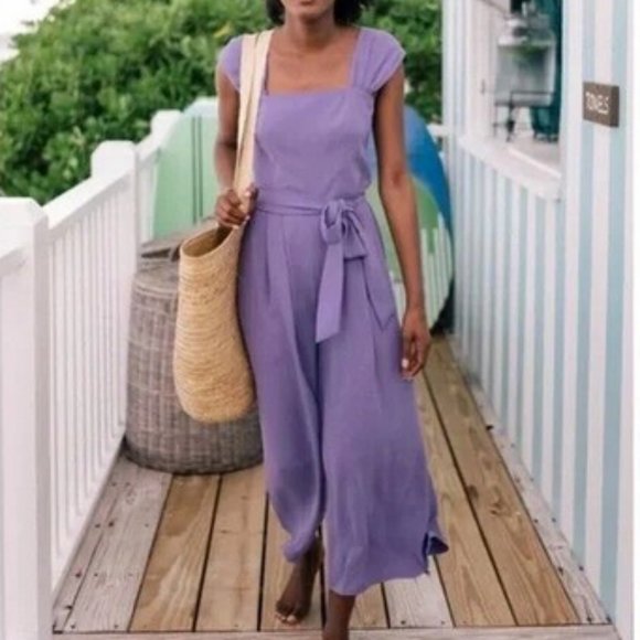 Gal Meets Glam Collection - Veronica Jumpsuit - Lavender Purple Romper - Picture 1 of 8